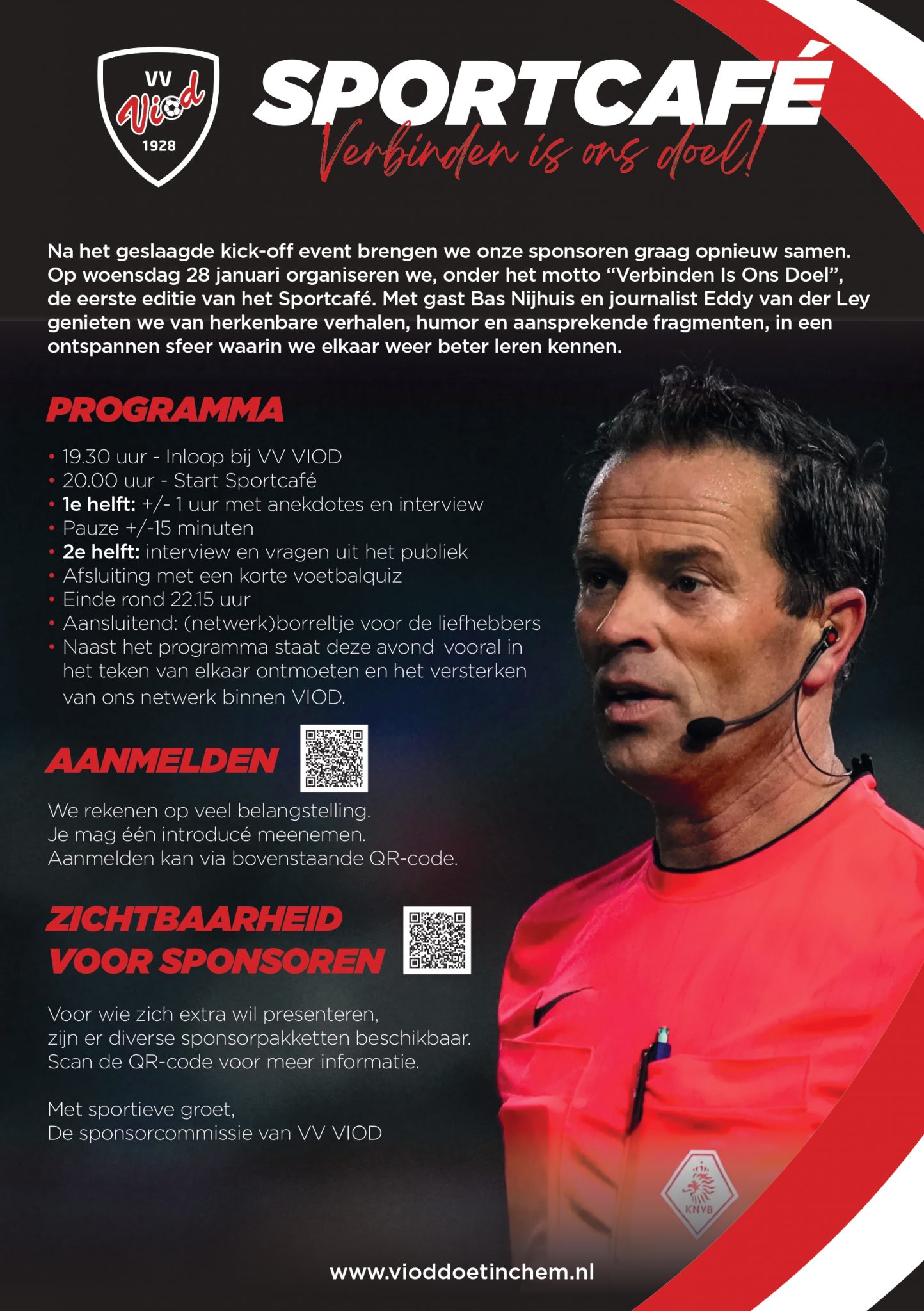 Uitnodiging Sportcafé 28 januari – met Bas Nijhuis!